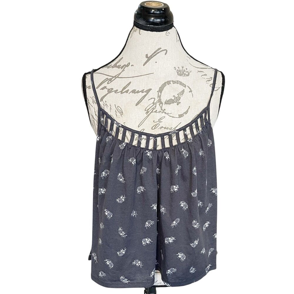 Mudd Women’s Blouse Tank Sz XL Sleeveless Retro Boho Bohemian Y2k 90s 2000's